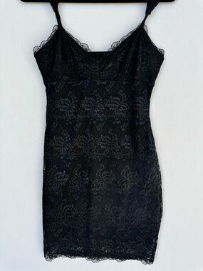 Guess Black Lace-Trim Slip